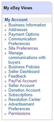 ebay account settings